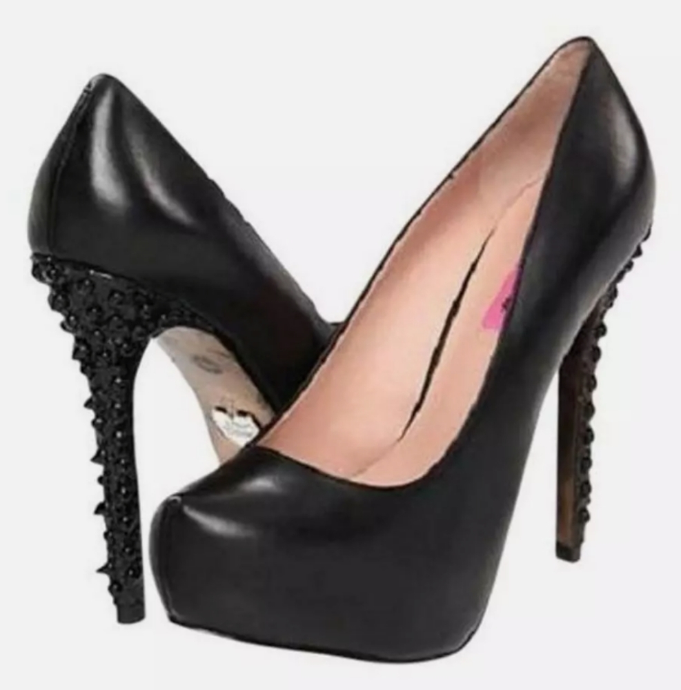 Betsey Johnson Spike Platform Heels Size 6.5